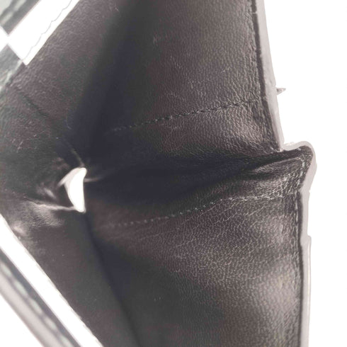 ウォレットコムデギャルソン Wallet COMME des GARCONS パテント フラッグチェック ミニウオレット メンズ