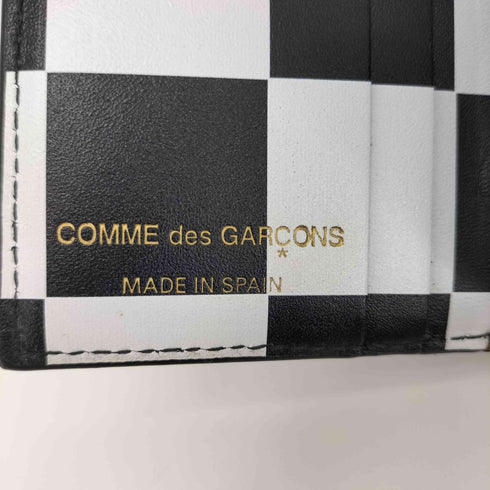 ウォレットコムデギャルソン Wallet COMME des GARCONS パテント フラッグチェック ミニウオレット メンズ
