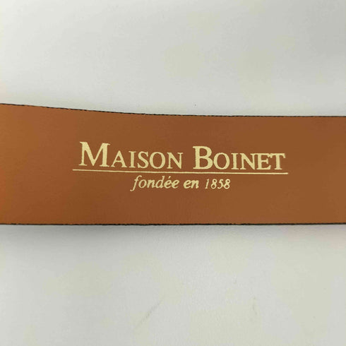 maison boinet パテントレザーベルト フランス製 メンズ 75/30