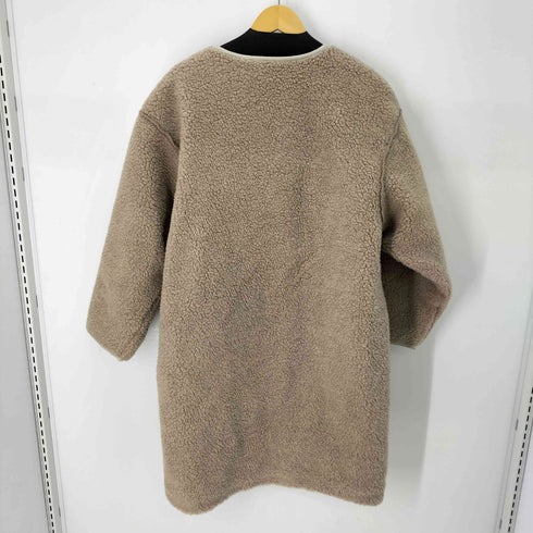 コウベレタス Kobe Lettuce ビッグシルエットパイピングボアコート レディース