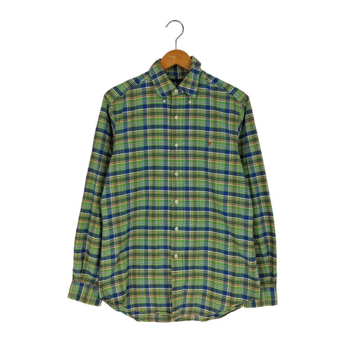 ラルフローレン RALPH LAUREN CLASSIC FIT ポニー刺繍 チェック ボタンダウンシャツ メンズ import:S