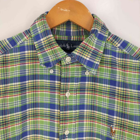ラルフローレン RALPH LAUREN CLASSIC FIT ポニー刺繍 チェック ボタンダウンシャツ メンズ import:S