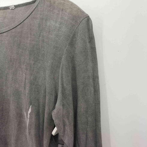 IROFUSI 墨染 プリント クルーネック カットソー レディース