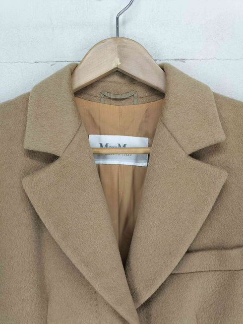 マックスマーラ MAX MARA 白タグ Camel Hair シングルチスターコート レディース 38