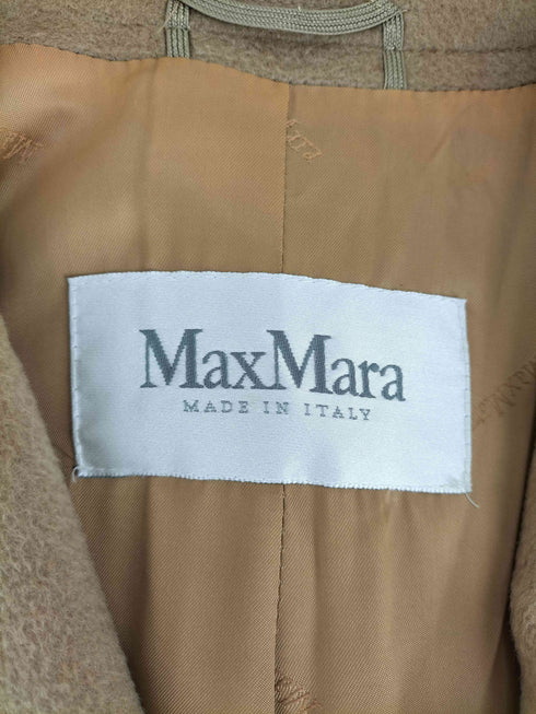 マックスマーラ MAX MARA 白タグ Camel Hair シングルチスターコート レディース 38