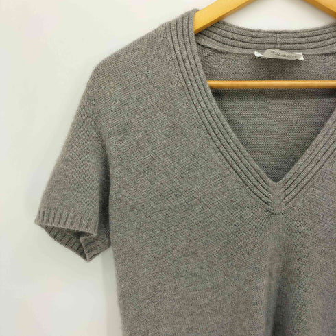 マックスマーラ MAX MARA ルーマニア製 Vネック S/S ニット ワンピース レディース import:M
