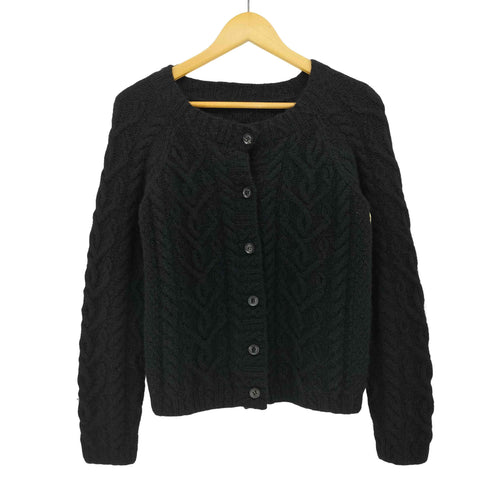 コムサ COMME CA カシミヤ ケーブル ニット カーディガン レディース JPN:M