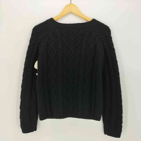 コムサ COMME CA カシミヤ ケーブル ニット カーディガン レディース JPN:M