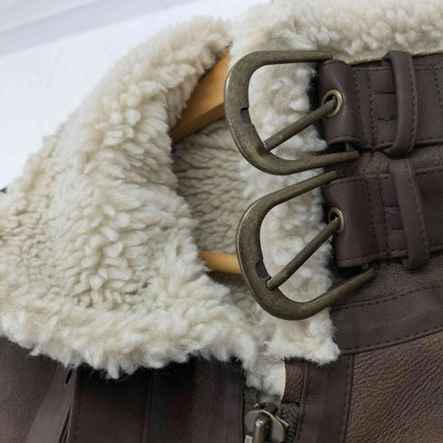 アングリッド Ungrid ノースリーブボアフェイクムートンベスト レディース FREE