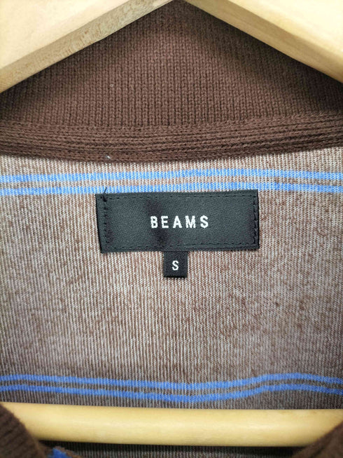 ビームス BEAMS 24AW ベロア ボーダー ポロシャツ メンズ S