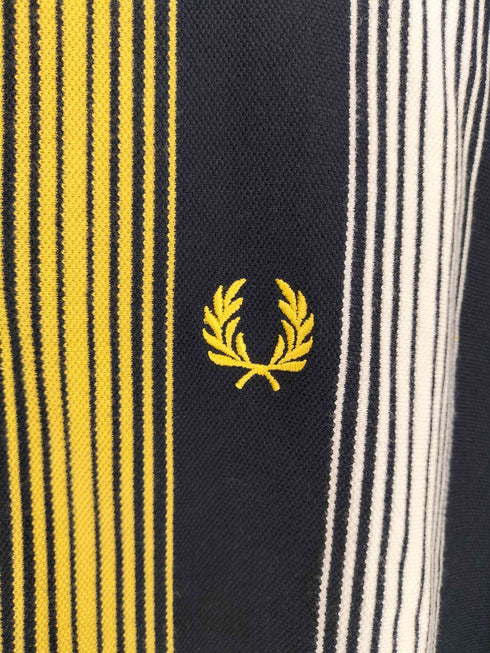 フレッドペリー FRED PERRY Ombre Stripe Long Polo Shirt メンズ M