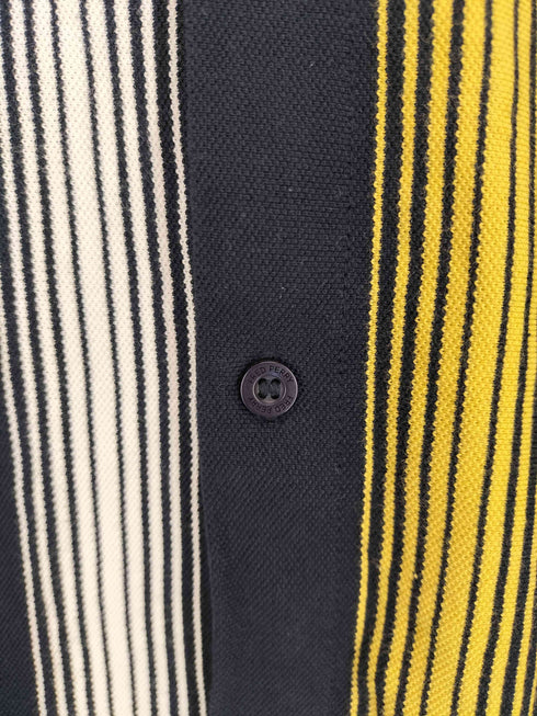 フレッドペリー FRED PERRY Ombre Stripe Long Polo Shirt メンズ M
