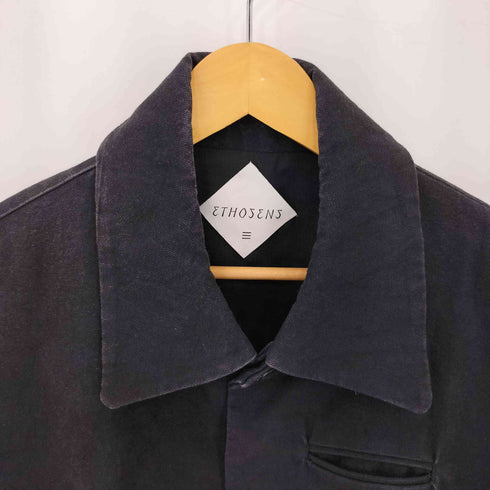 エトセンス ETHOSENS マルチポケット デニムカバーオールジャケット メンズ