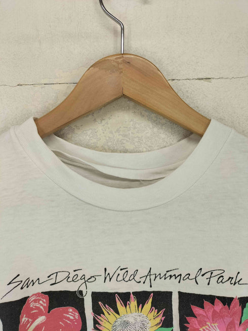 90S シングルステッチ フラワープリント S/S Tシャツ メンズ