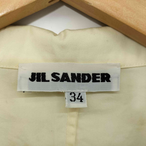 ジルサンダー JIL SANDER 90-00S 比翼 オープンカラー シャツブラウス レディース
