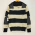 Shinya yamaguchi 16aw Commander sweater ボーダー レザーパッチ ダメージ ウールニット メンズ JPN:S
