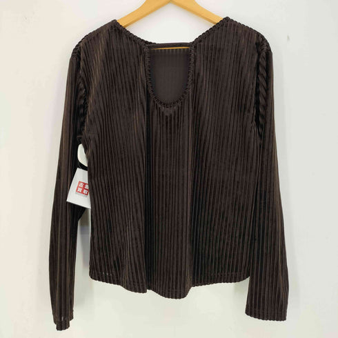 MNOF CUT OUT VELOR TOPS レディース FREE