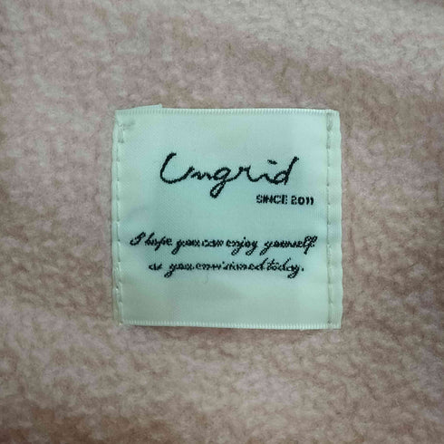 アングリッド Ungrid 24aw パイピングフリースプルオーバー レディース FREE