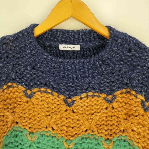 マルチカラーハンドニット レディース ONE SIZE