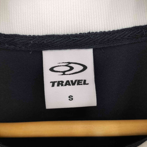 TRAVEL 刺繍デザイン サイドライン ジップアップ トラックジャケット メンズ S