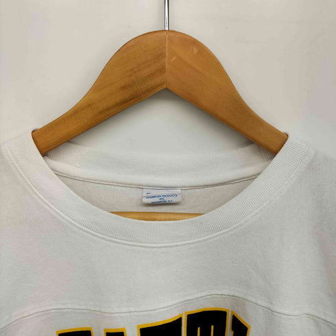 チャンピオン Champion SEATTLE カレッジ プリント フットボール クルーネック L/S Tシャツ メンズ import:M