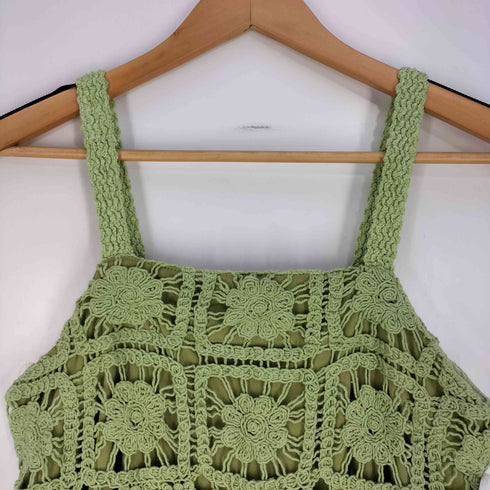 アングリッド Ungrid 25ss 透かし編みレースキャミワンピース レディース FREE