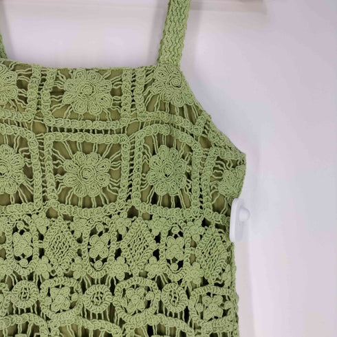 アングリッド Ungrid 25ss 透かし編みレースキャミワンピース レディース FREE