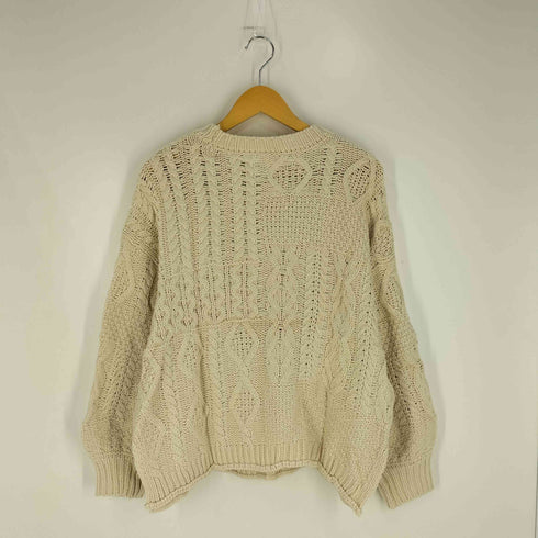 アングリッド Ungrid 23aw パッチワークケーブルニット レディース FREE