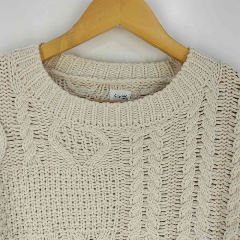 アングリッド Ungrid 23aw パッチワークケーブルニット レディース FREE