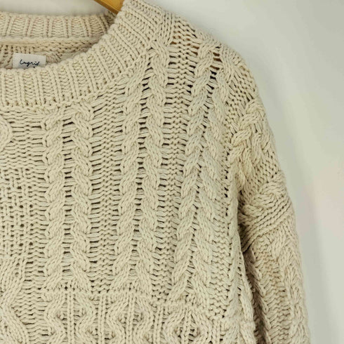 アングリッド Ungrid 23aw パッチワークケーブルニット レディース FREE
