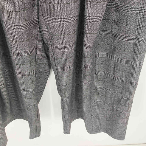 MAMC CHN レイヤードデザイン チェック柄 ハイウエストスラックスパンツ Import レディース S