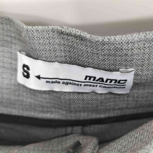 MAMC CHN レイヤードデザイン チェック柄 ハイウエストスラックスパンツ Import レディース S