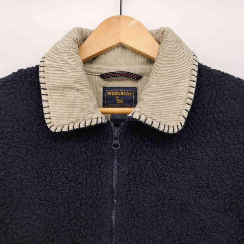 ウールリッチ WOOLRICH コーデュロイ 切り替え ボア フリース ジップアップ ジャケット レディース import:M