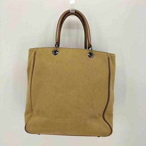 ヒューゴボス HUGO BOSS キャンバス レザー トート バッグ レディース