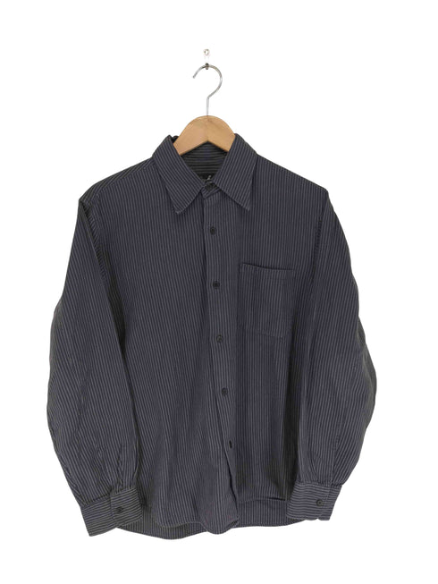 アニエスベーオム Agnes b.homme 90S ストライプ柄 ロングスリーブポケットシャツ メンズ 3