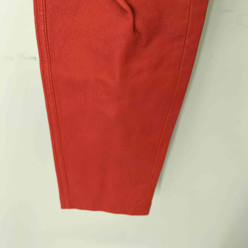 ジバンシィ GIVENCHY ラムレザー 裾ジップスキニーパンツ レディース 36