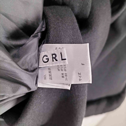 グレイル GRL リボンベルトファーティペット付フレアコート レディース FREE