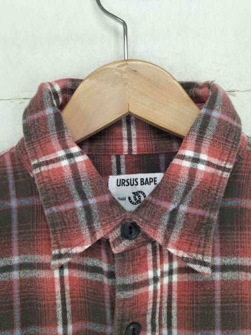 アーサスベイプ URSUS BAPE チェックフランネルシャツ メンズ JPN:M