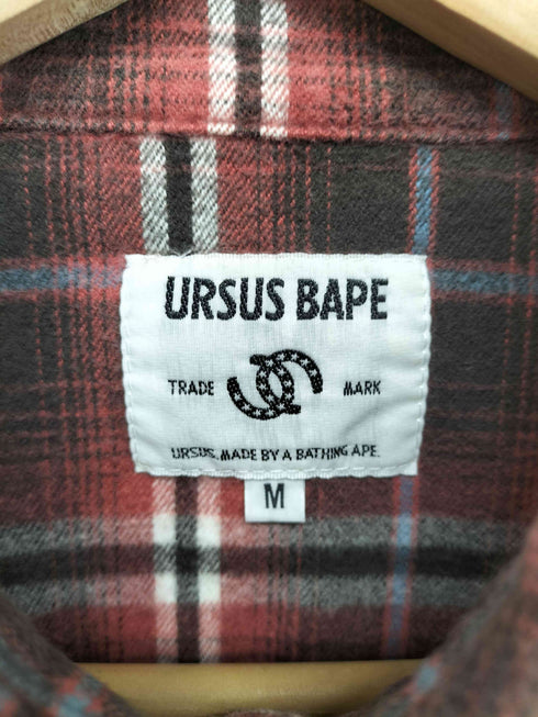 アーサスベイプ URSUS BAPE チェックフランネルシャツ メンズ JPN:M