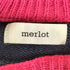 メルロー merlot クロシェ ジャガードスリーブニット レディース FREE