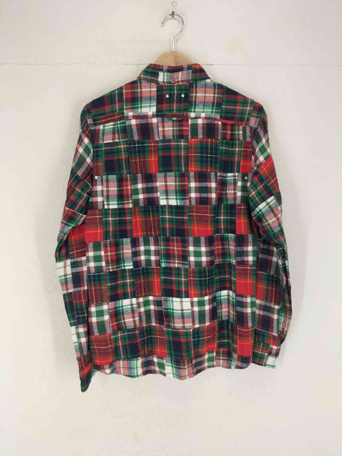 ソフネット SOPHNET. パッチワークチェックネルシャツ メンズ import:S