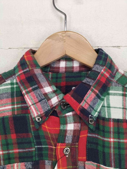 ソフネット SOPHNET. パッチワークチェックネルシャツ メンズ import:S