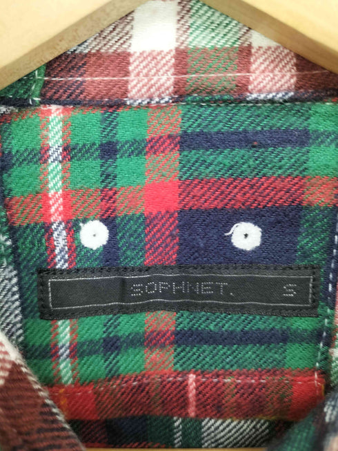 ソフネット SOPHNET. パッチワークチェックネルシャツ メンズ import:S