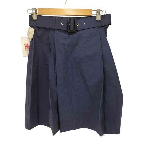 サルヴァトーレフェラガモ Salvatore Ferragamo ベルト付き コットン ミニスカート レディース JPN:40