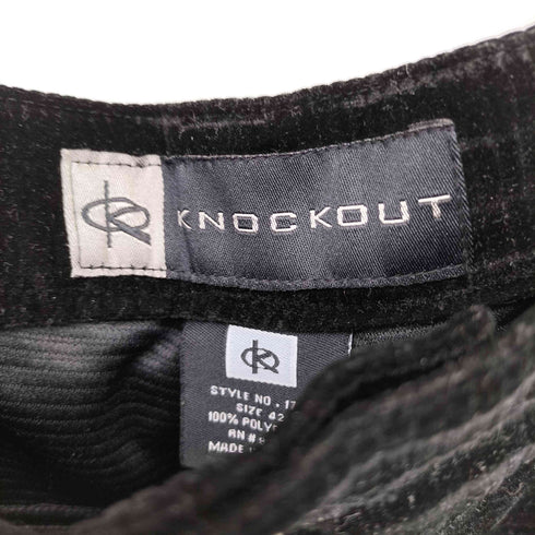 knockout BIG SIZE 太コーデュロイ テーパードパンツ メンズ 42