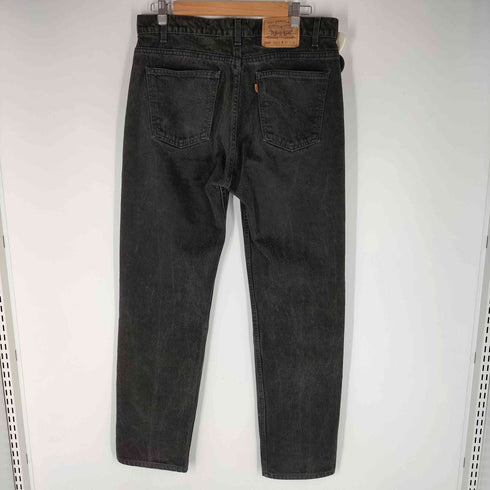 リーバイス Levis 90S 505 REGULAR FIT ボタン裏 505 刻印 オレンジタブ 先染め ブラック デニム ストレート パンツ 1997年製 メンズ W36 L32