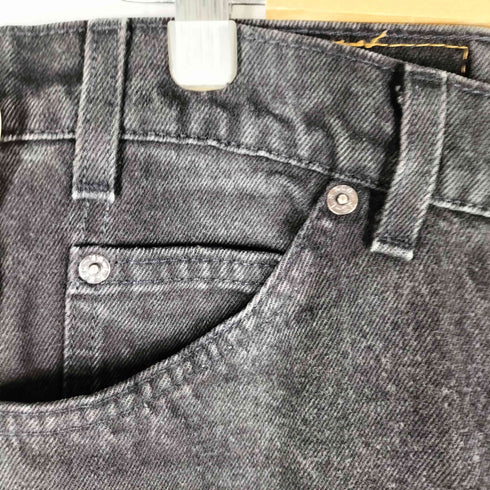 リーバイス Levis 90S 505 REGULAR FIT ボタン裏 505 刻印 オレンジタブ 先染め ブラック デニム ストレート パンツ 1997年製 メンズ W36 L32