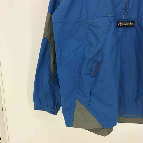 コロンビアスポーツウェア Columbia Sportswear 90s ボックスロゴ 企業ロゴ刺繍 カラー切替 アノラックパーカー メンズ import:L