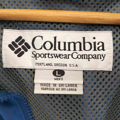 コロンビアスポーツウェア Columbia Sportswear 90s ボックスロゴ 企業ロゴ刺繍 カラー切替 アノラックパーカー メンズ import:L