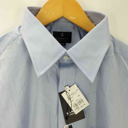 ランバンコレクション LANVIN COLLECTION フロントポケット コットン シャツ メンズ 43-82